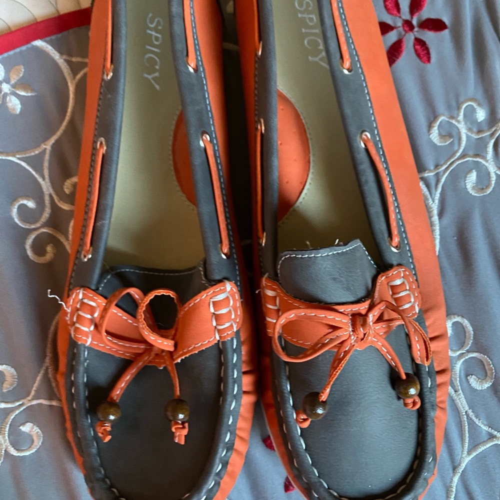 Size 11 boat shoe fake leather